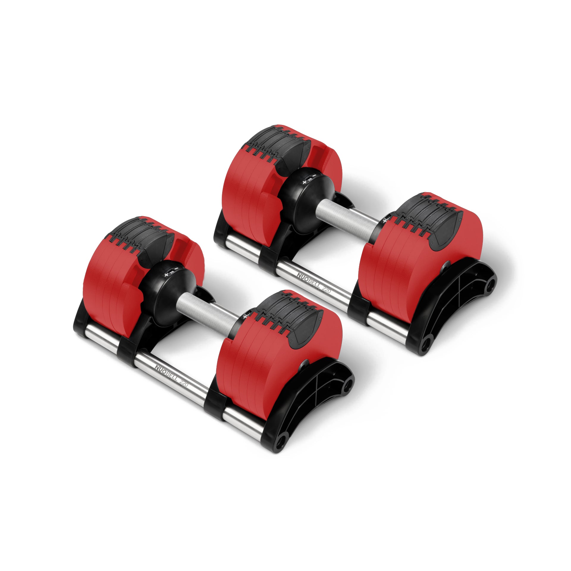 NÜOBELL 220 Titan Red | 20kg Adjustable Dumbbells