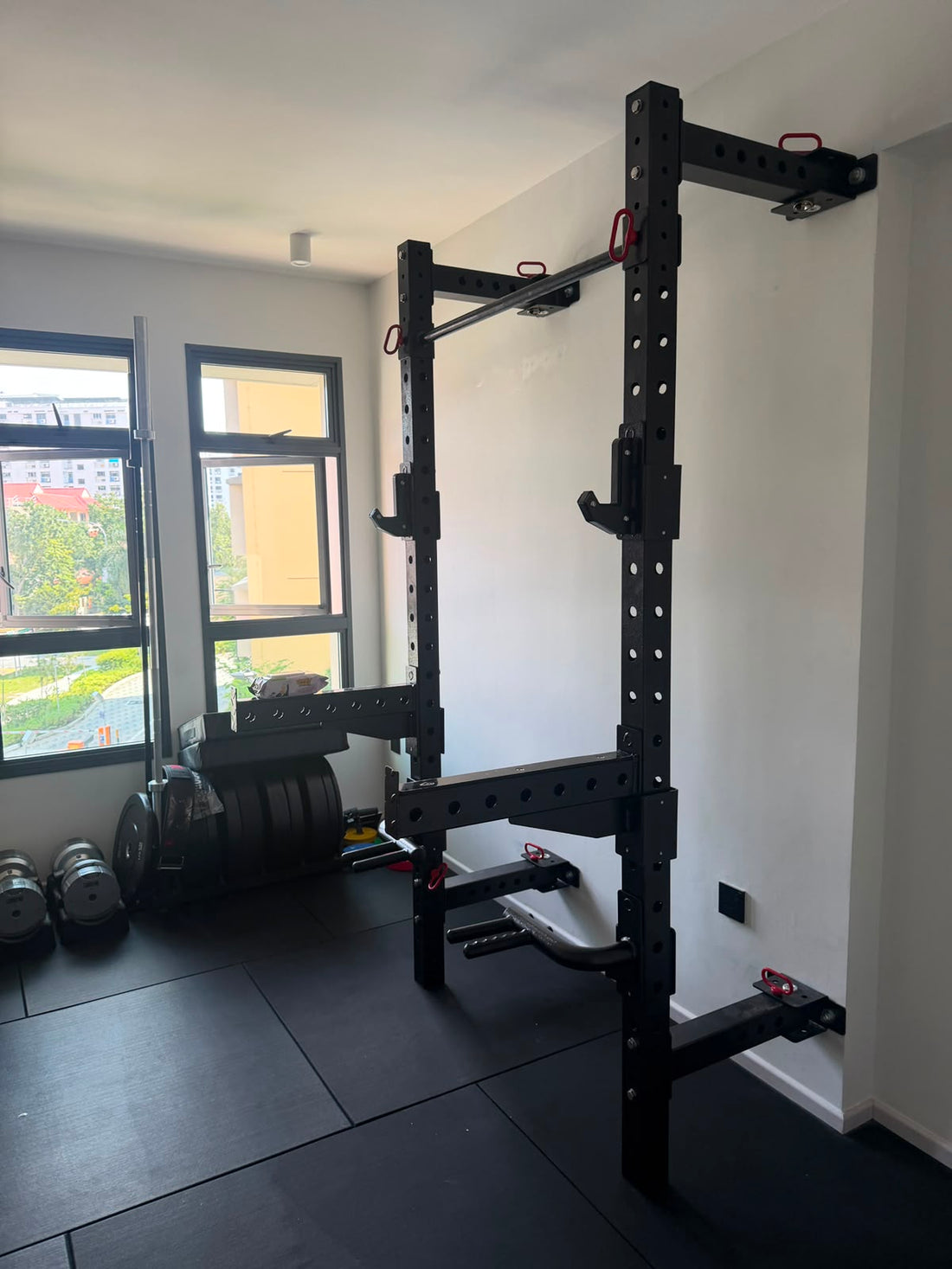 Installed: MuscleUp Elite Foldable Power Rack for a Compact Home Gym in Singapore