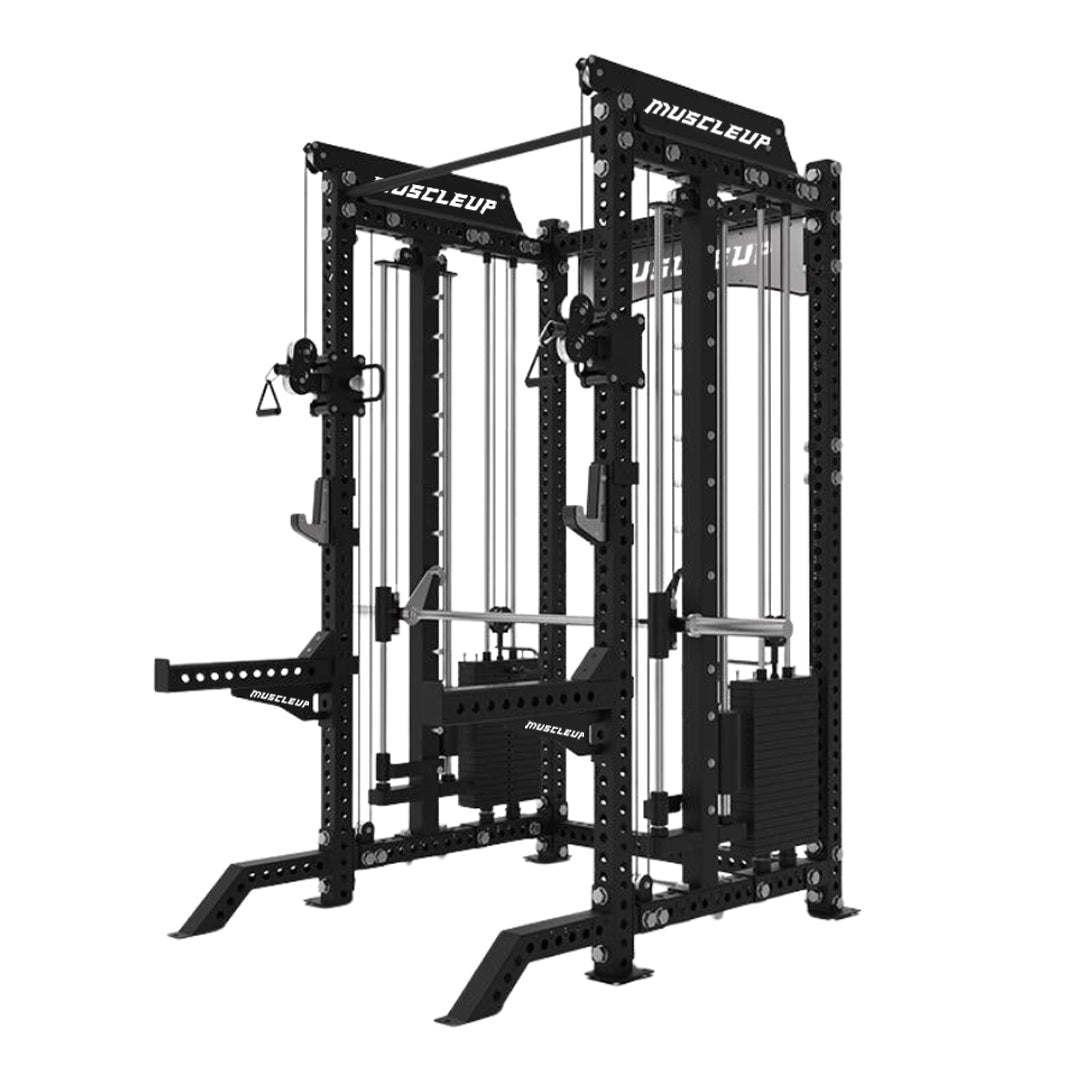 MuscleUp Pro All-In-One Functional Smith Machine - The Complete Strength System for Serious Home and Commercial Gyms