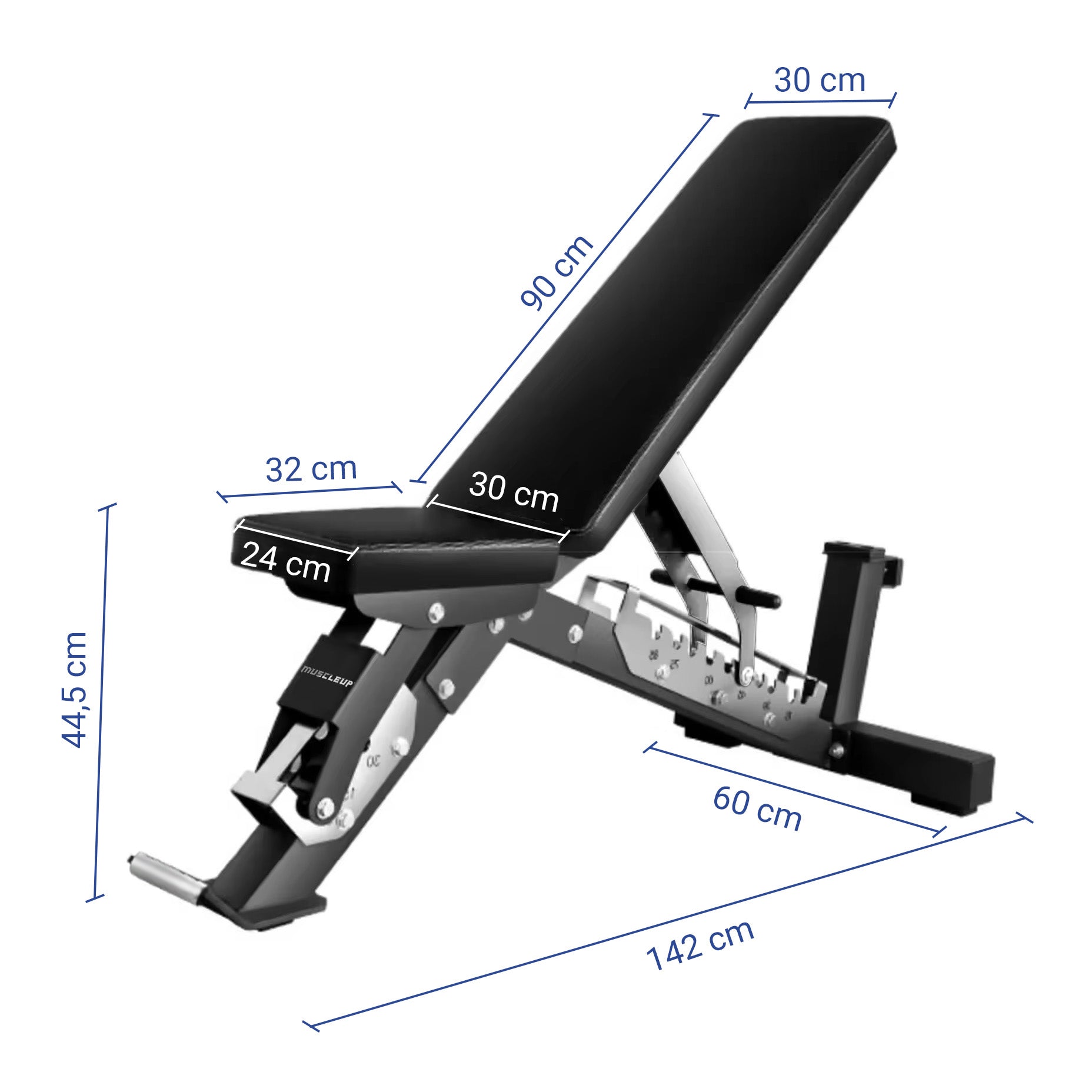 MuscleUp Elite Adjustable Bench