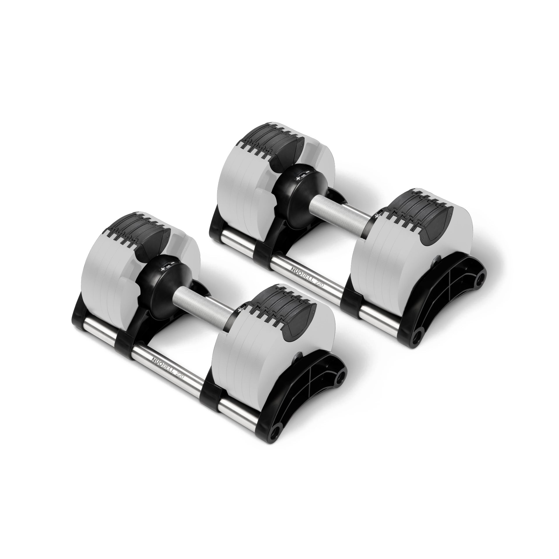 NÜOBELL 220 "SmokeGrey" | 20kg Adjustable Dumbbells (Limited Edition)