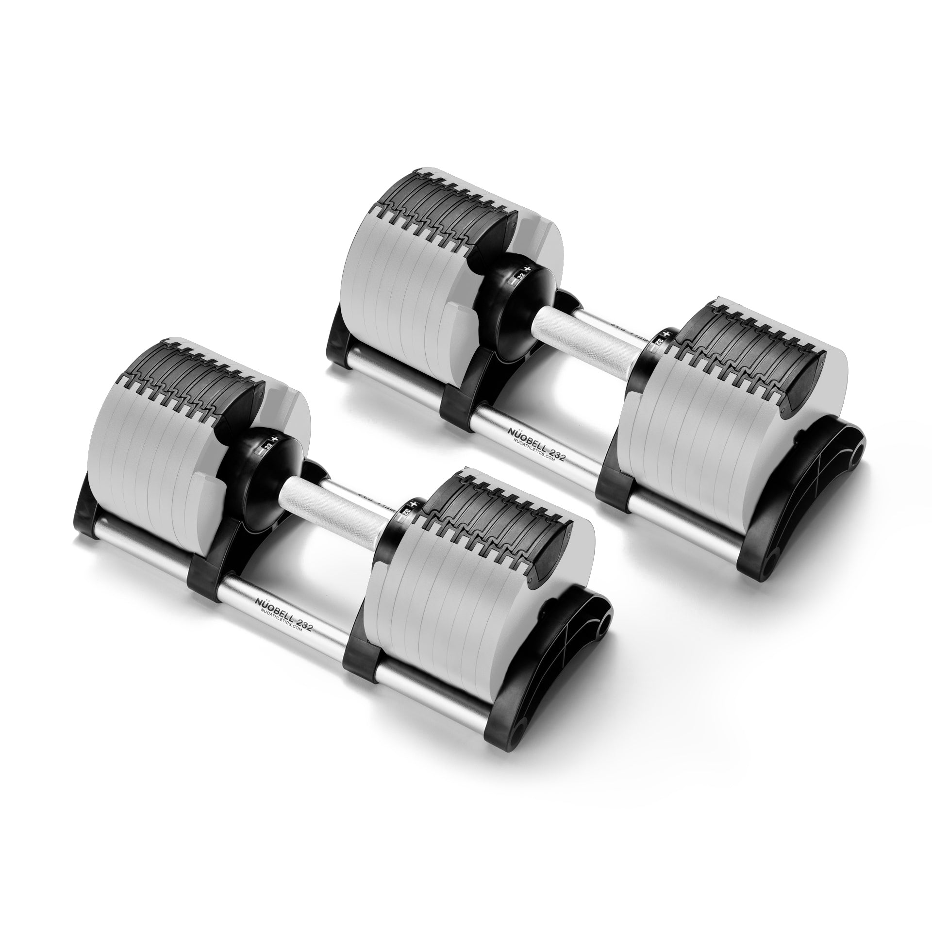 NÜOBELL 232 "SmokeGrey" | 32kg Adjustable Dumbbells (Limited Edition)