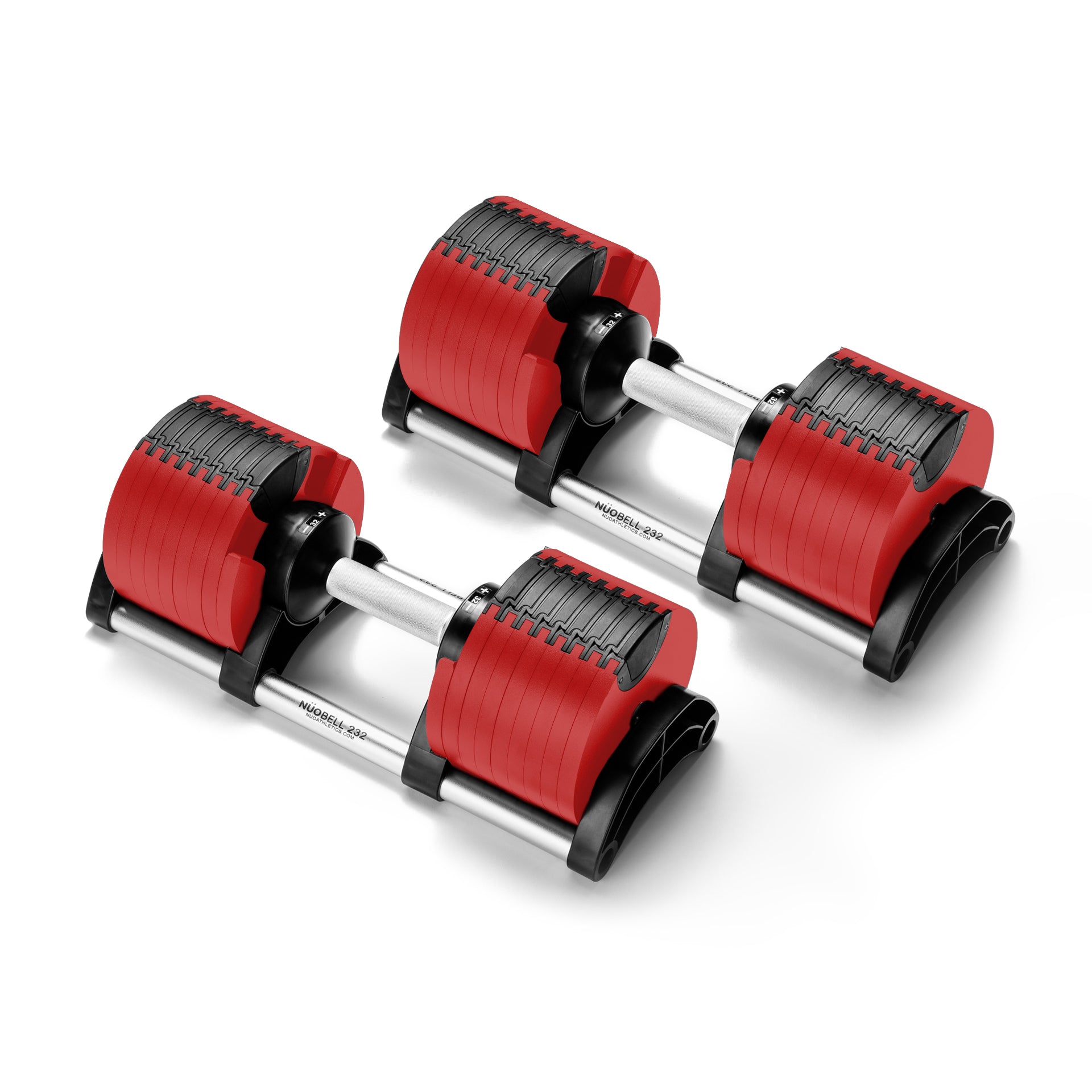 NÜOBELL 232 Titan Red | 32kg Adjustable Dumbbells | THEGREATCOMPANY.CO