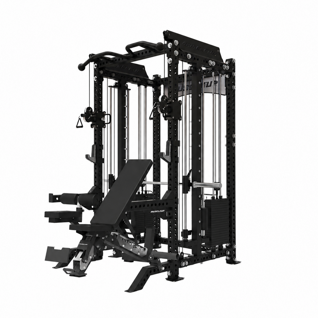 MuscleUp Pro All-in-One Functional Smith Machine Rack