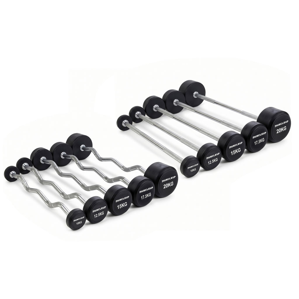 MuscleUp Fixed Barbell & Rack