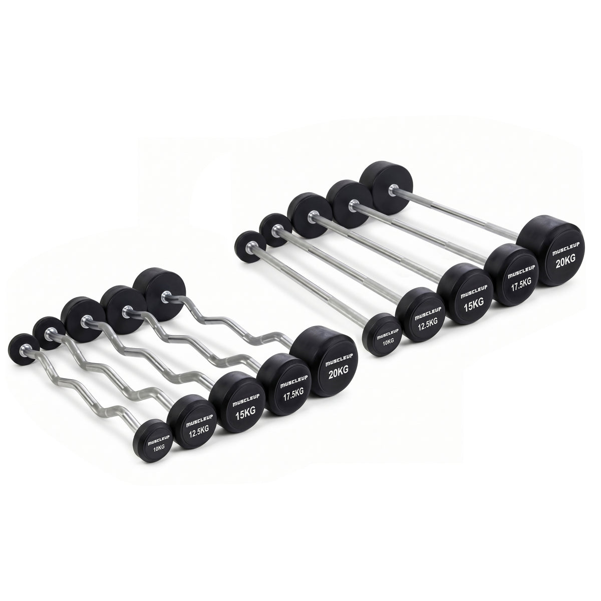 MuscleUp Fixed Barbell & Rack
