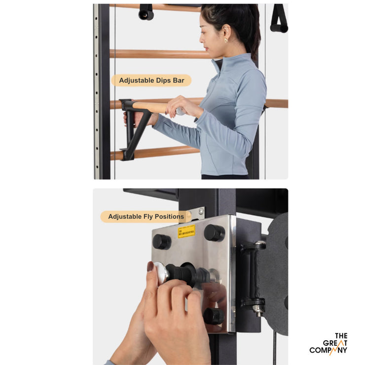 MuscleUp Stall Bar / Swedish Ladder Functional Trainer