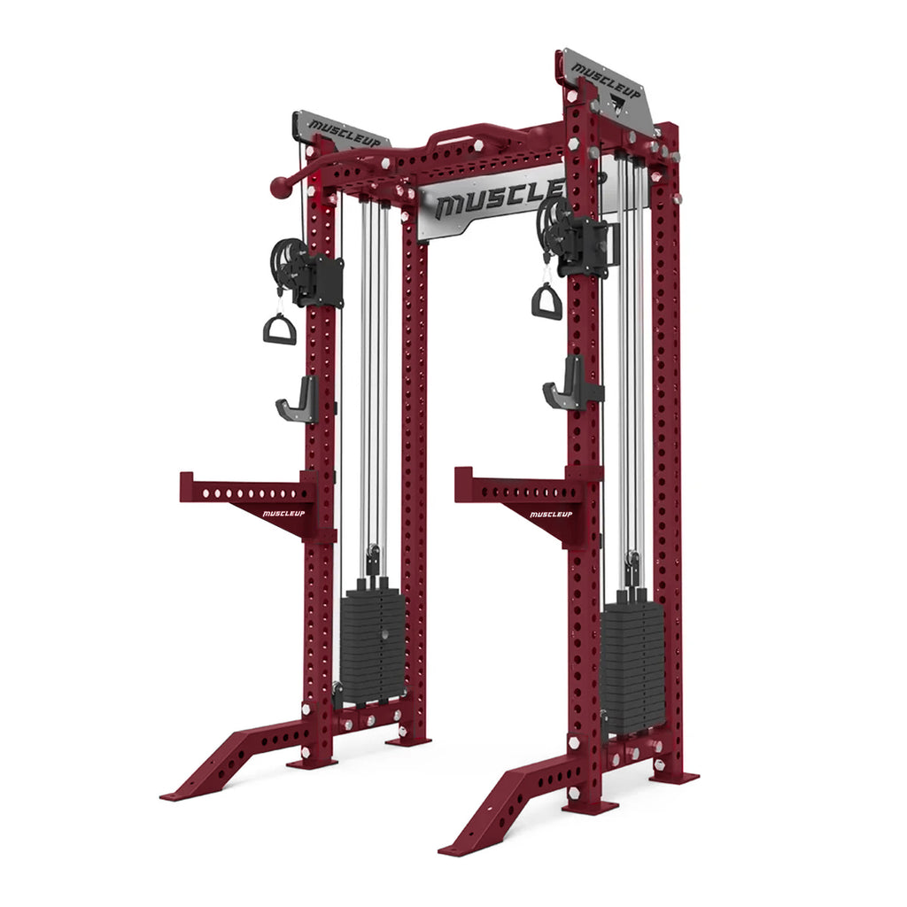MuscleUp Pro All-in-One Functional Trainer Rack