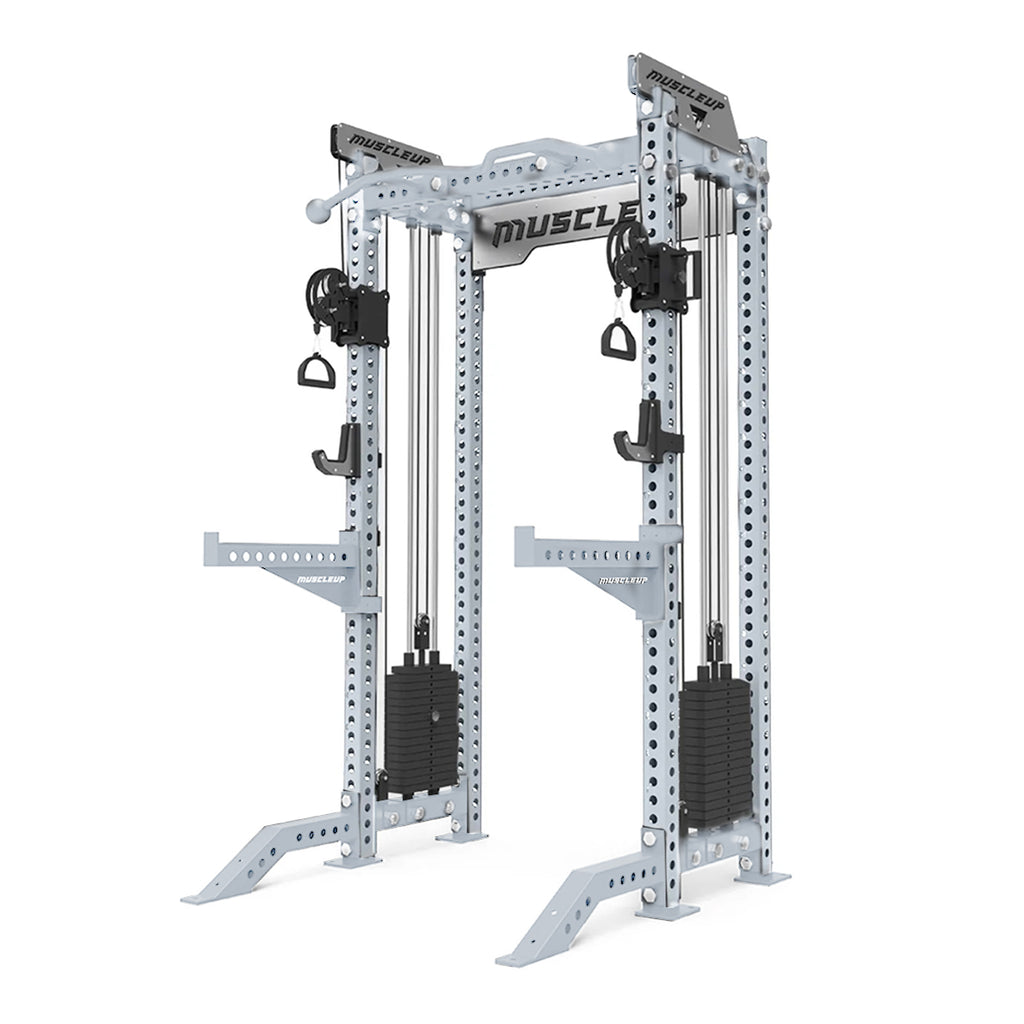 MuscleUp Pro All-in-One Functional Trainer Rack