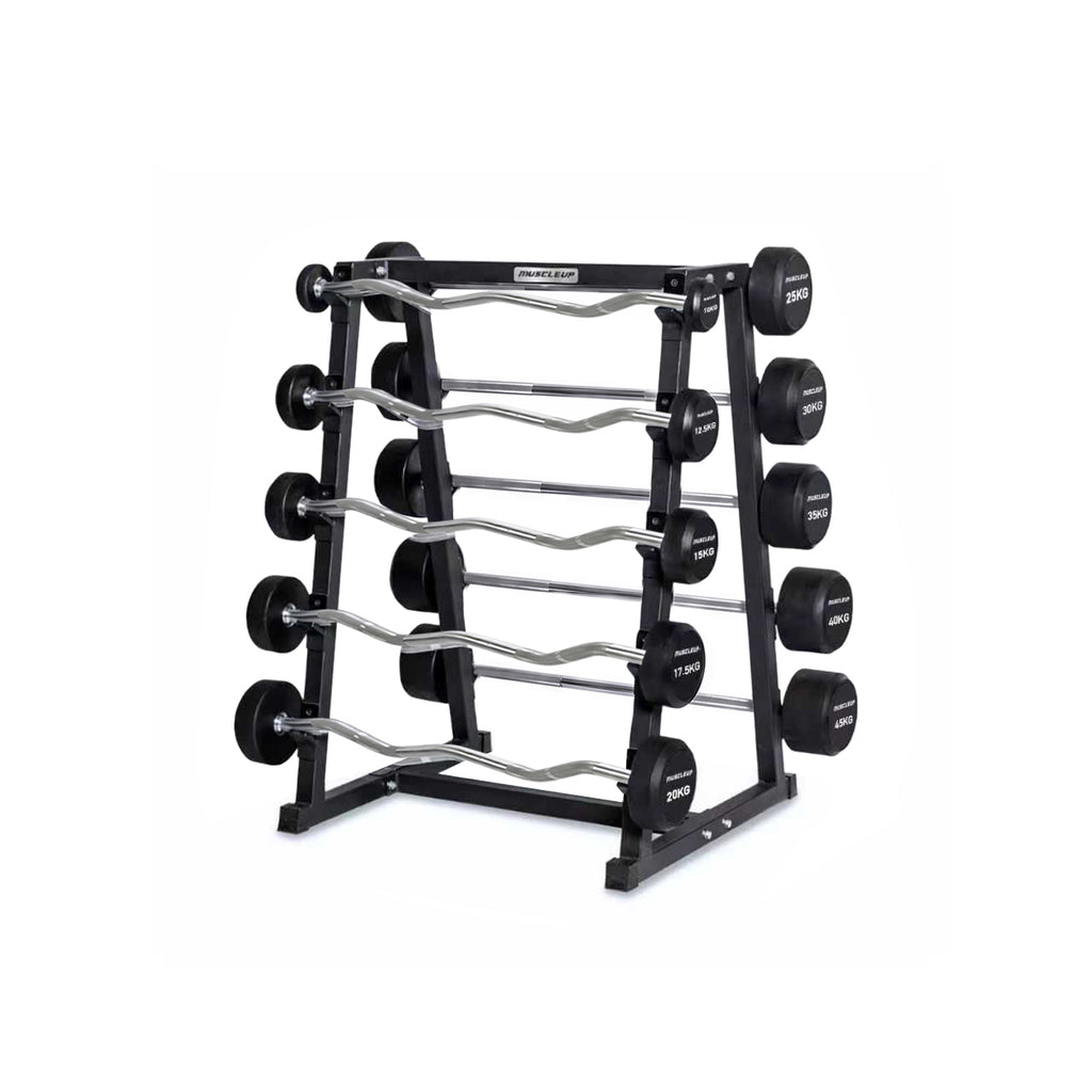 MuscleUp Fixed Barbell & Rack