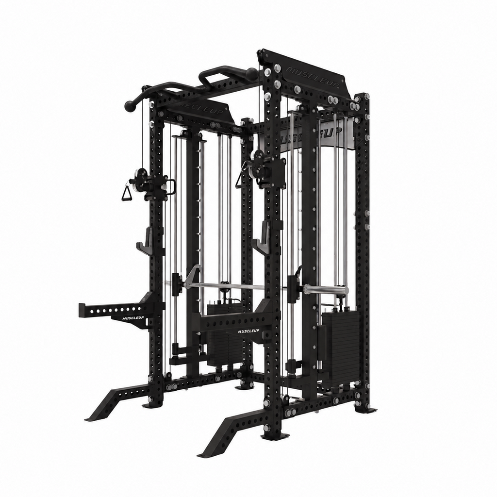 MuscleUp Pro All-in-One Functional Smith Machine Rack