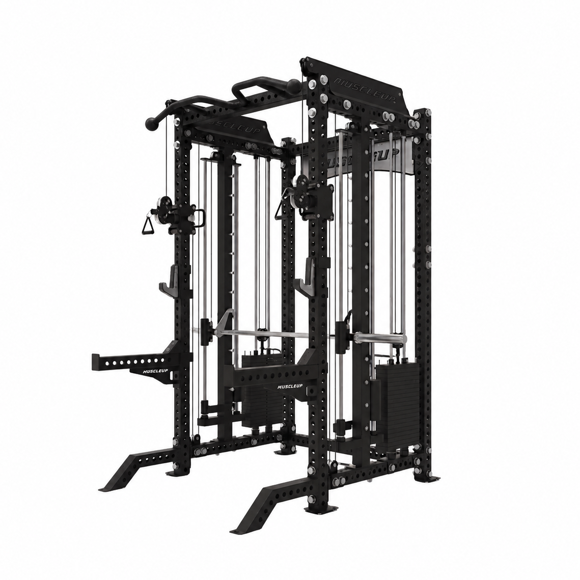 MuscleUp Pro All-in-One Functional Smith Machine Rack