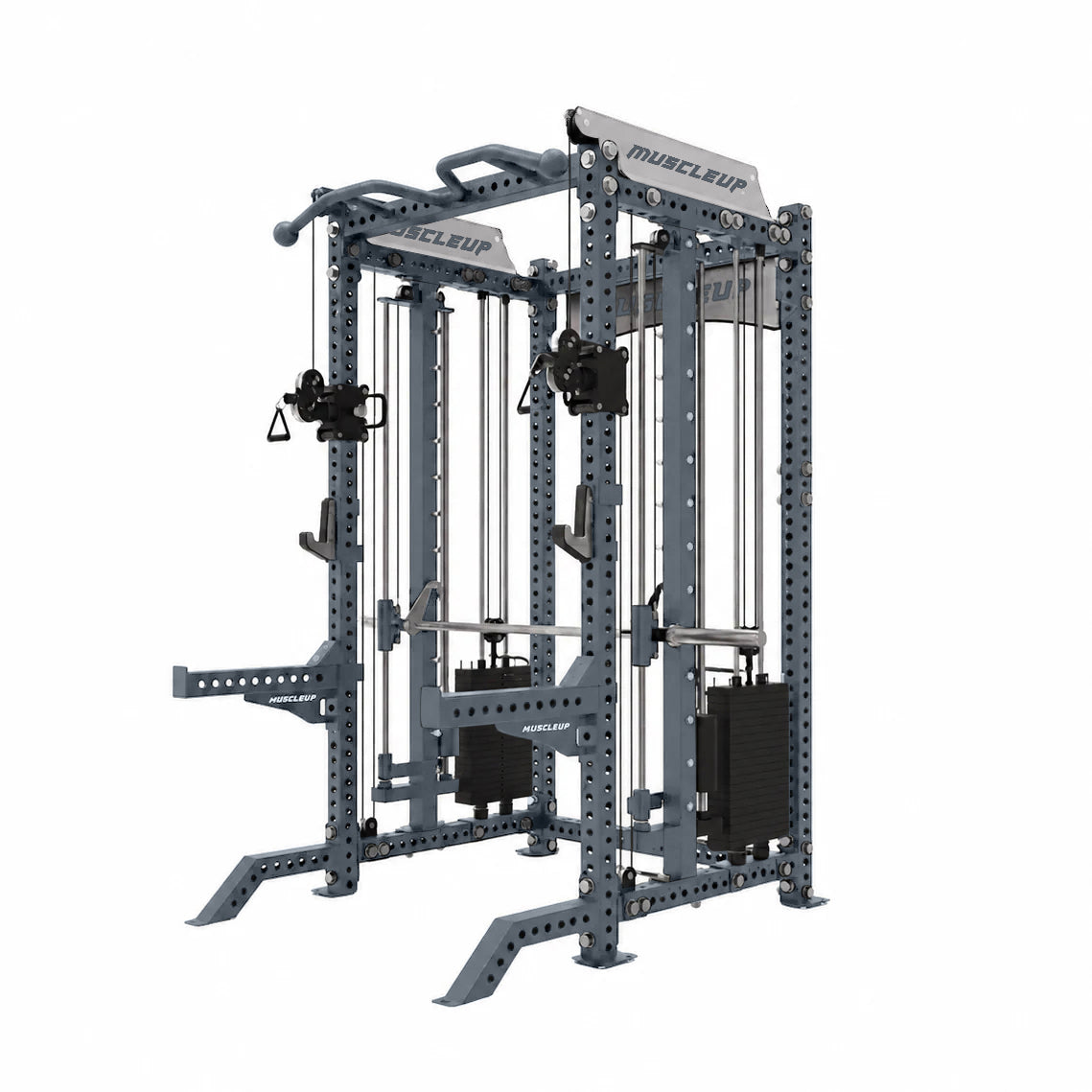 MuscleUp Pro All-in-One Functional Smith Machine Rack