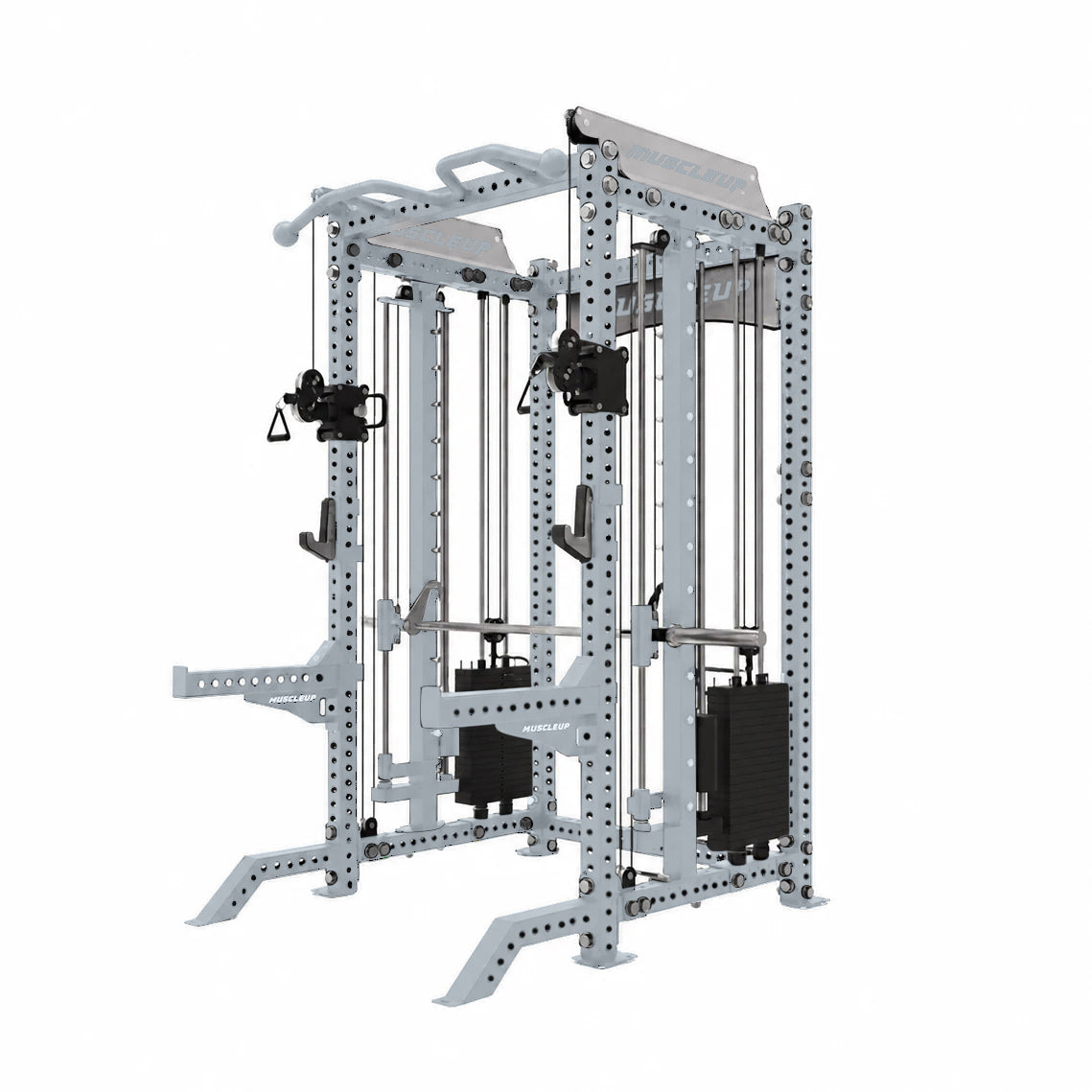 MuscleUp Pro All-in-One Functional Smith Machine Rack