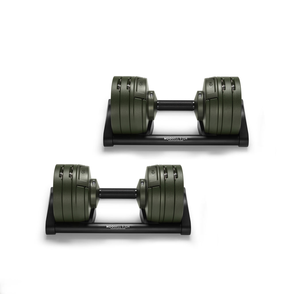 NÜOBELL S 224 "Forest" | 24kg Adjustable Dumbbells (Limited Edition)