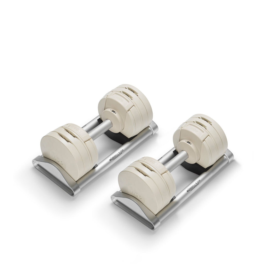 NÜOBELL S 224 "White" | 24kg Adjustable Dumbbells (Limited Edition)