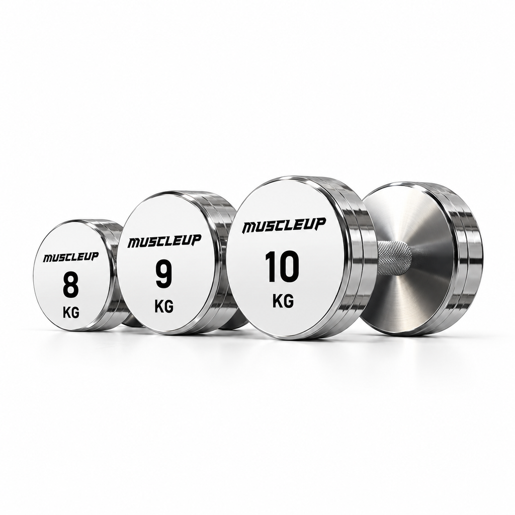 MuscleUp Elite Iron Dumbbells Set (1–10kg)