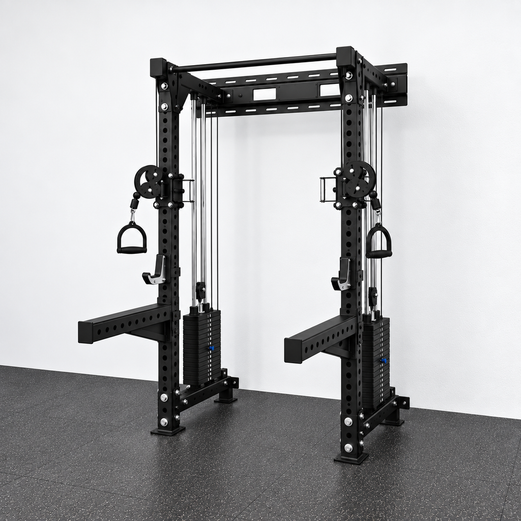 MuscleUp Elite Mounted Functional Trainer Rack