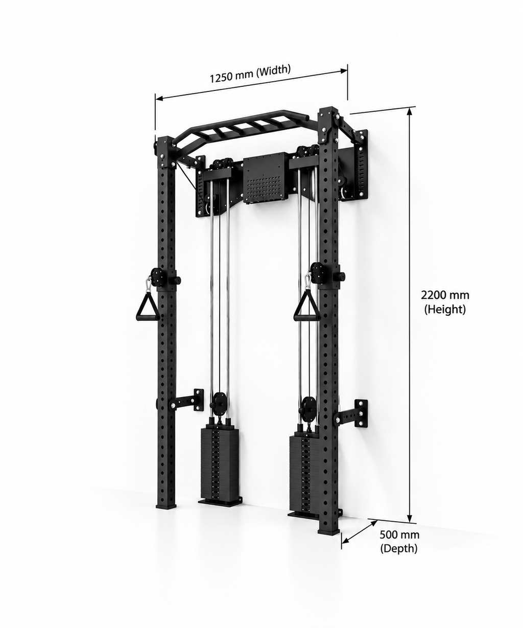 MuscleUp Pro Foldable Functional Trainer Rack