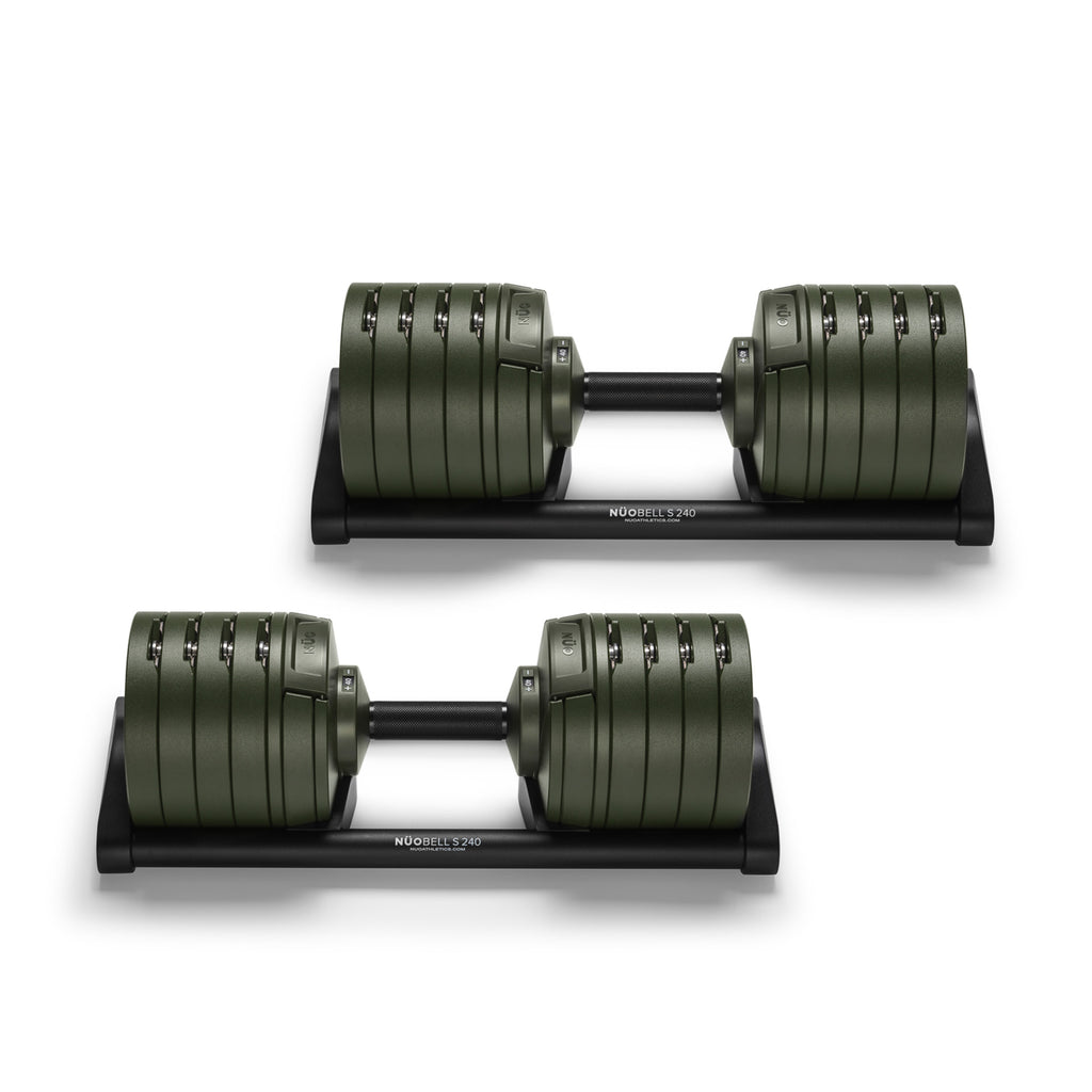 NÜOBELL S 240 "Forest" | 40kg Adjustable Dumbbells (Limited Edition)