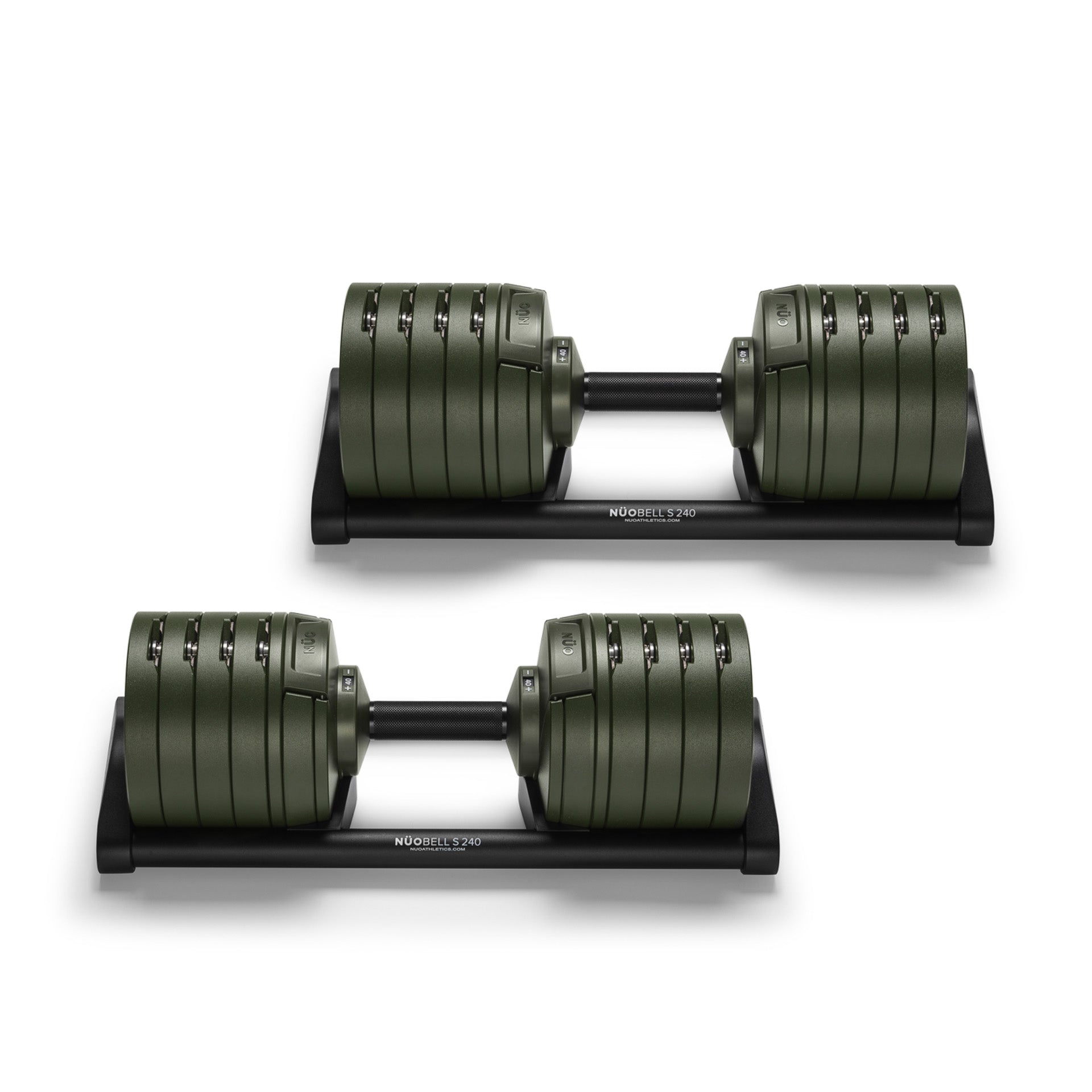 NÜOBELL S 240 "Forest" | 40kg Adjustable Dumbbells (Limited Edition)