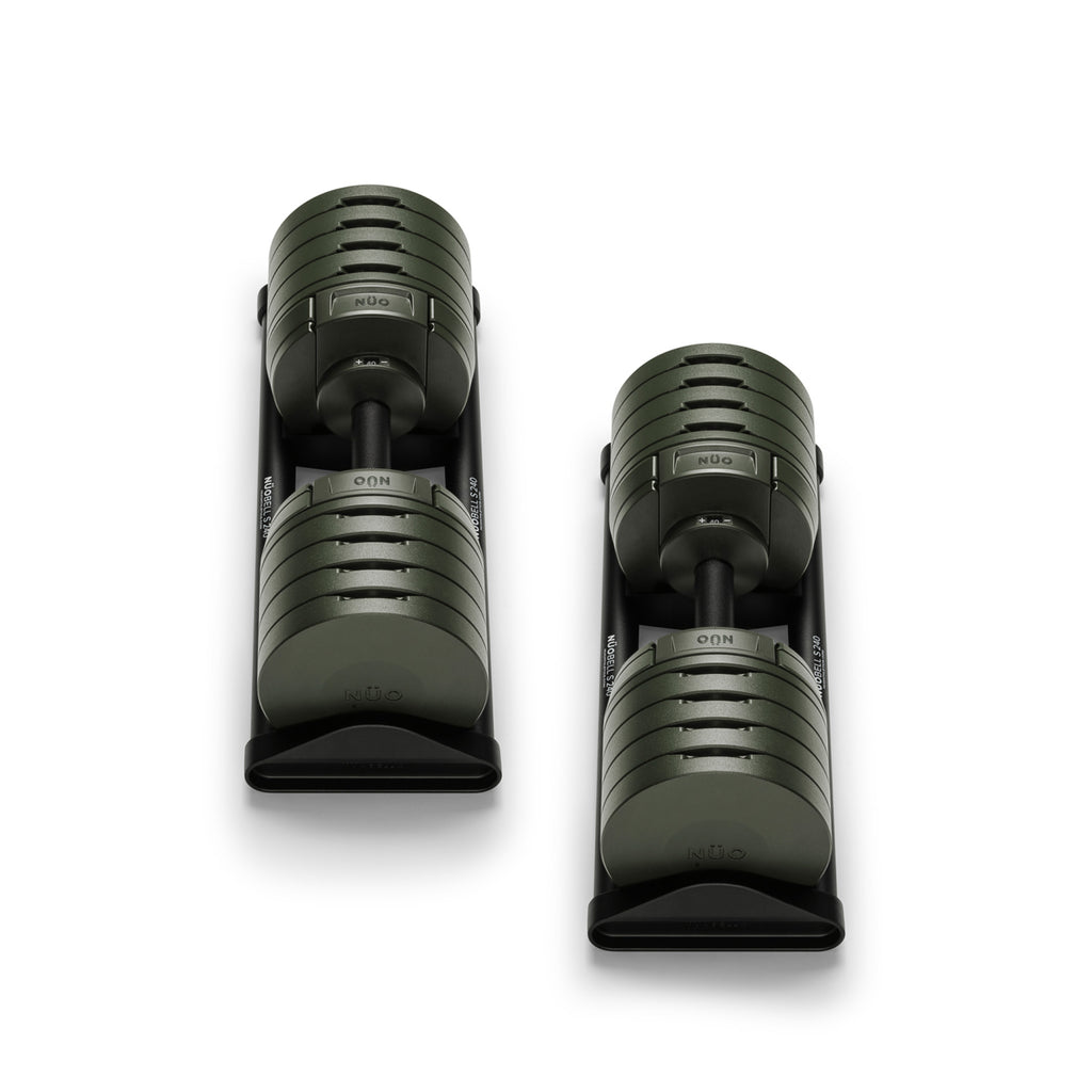 NÜOBELL S 240 "Forest" | 40kg Adjustable Dumbbells (Limited Edition)