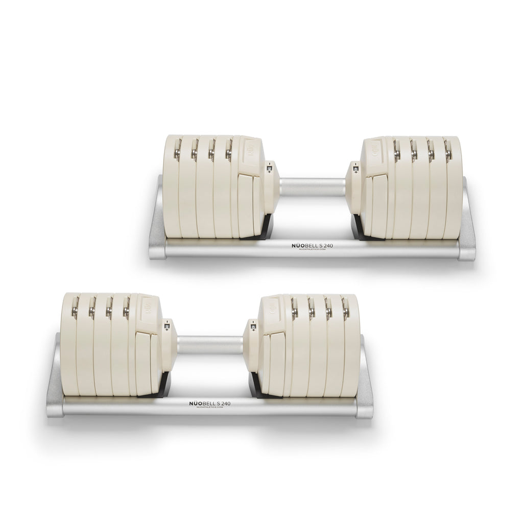 NÜOBELL S 240 "White" | 40kg Adjustable Dumbbells (Limited Edition)