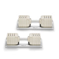 NÜOBELL S5100 White | 100lbs (45kg) Adjustable Dumbbells