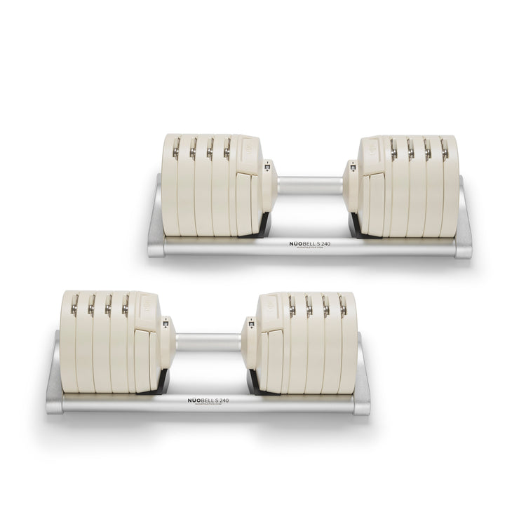 NÜO NÜOBELL 240 "White" | 40kg Adjustable Dumbbells (Limited Edition) | NUO NUOBELL