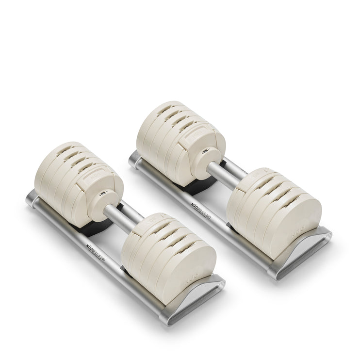 NÜO NÜOBELL 240 "White" | 40kg Adjustable Dumbbells (Limited Edition) | NUO NUOBELL