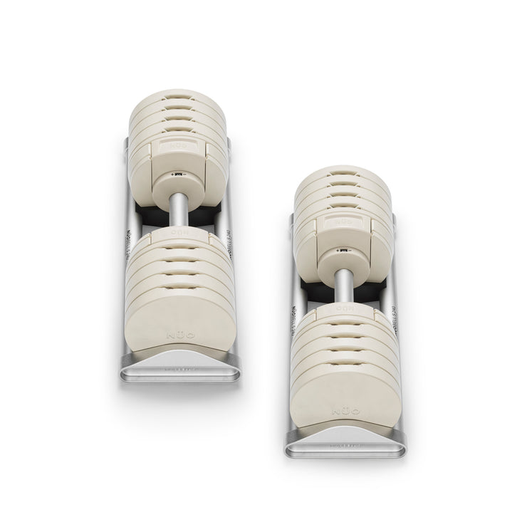 NÜO NÜOBELL 240 "White" | 40kg Adjustable Dumbbells (Limited Edition) | NUO NUOBELL