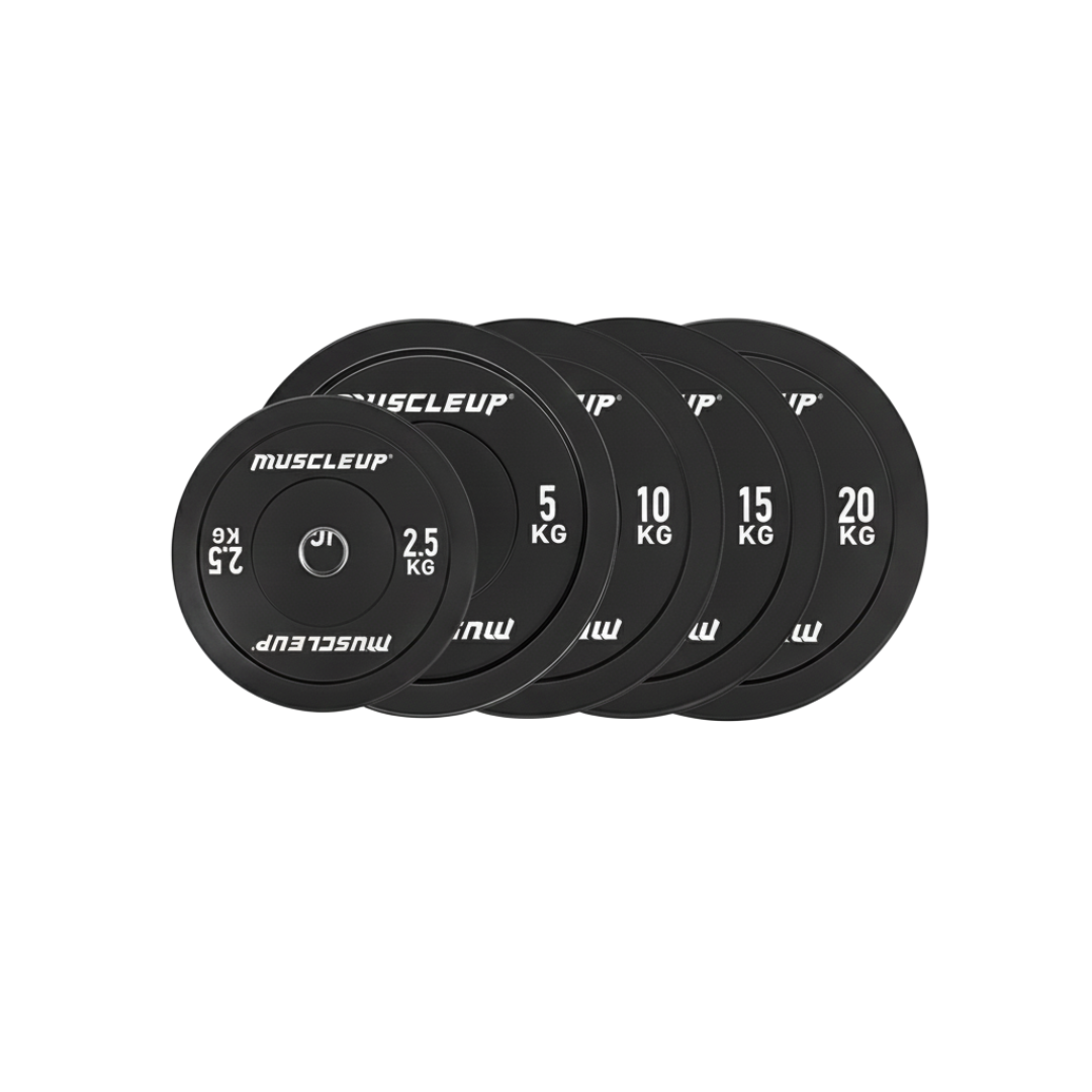 MuscleUp Barbell & Weight Plate Bundle