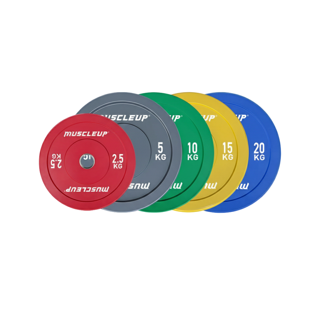 MuscleUp Barbell & Weight Plate Bundle