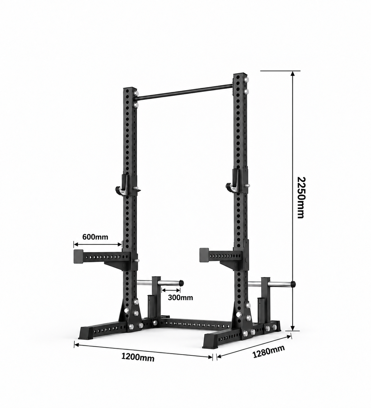 MuscleUp Elite Half Rack