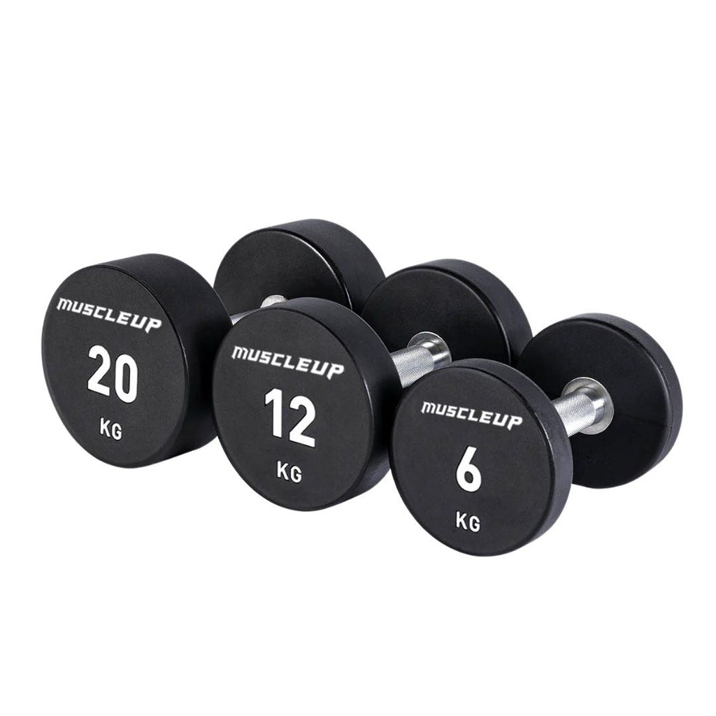 MuscleUp Elite Round Dumbbells Set