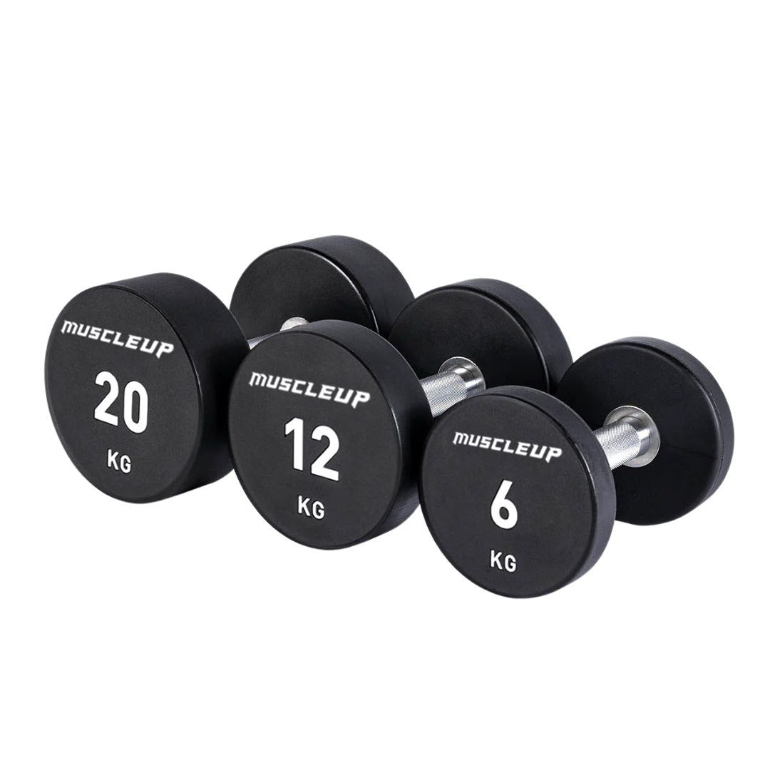 MuscleUp Elite Round Dumbbells Set