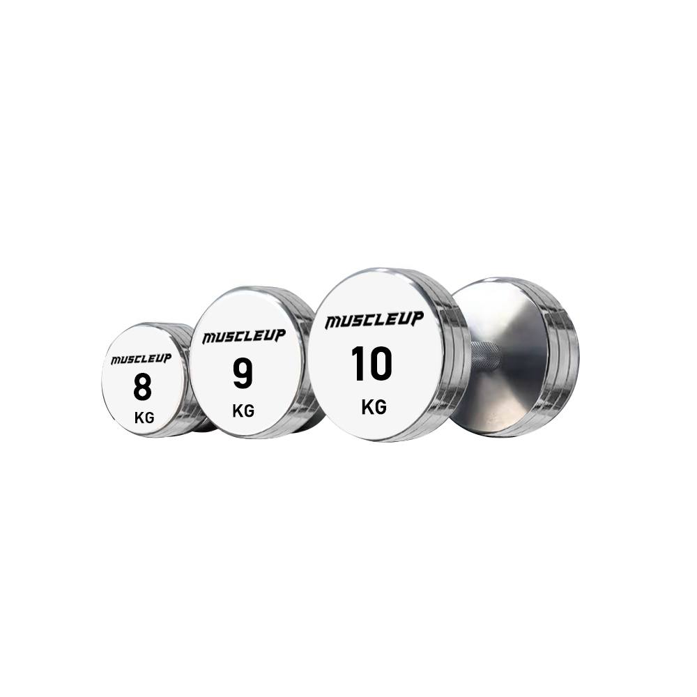 MuscleUp Elite Iron Dumbbells Set (1–10kg)