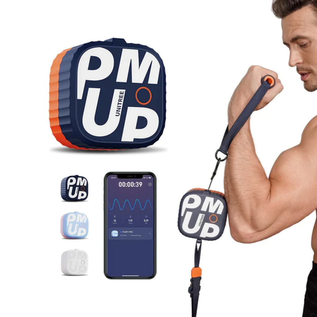 Energetic Blue Unitree PUMP The Smallest Smart Home Gym Motor