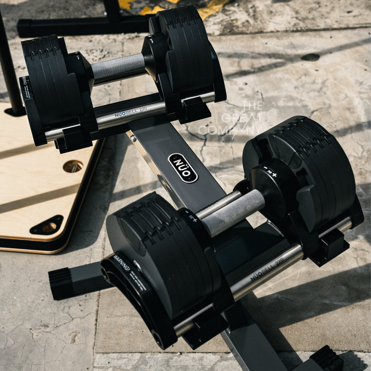 NÜOBELL 220 Tactical Green | 20kg Adjustable Dumbbells