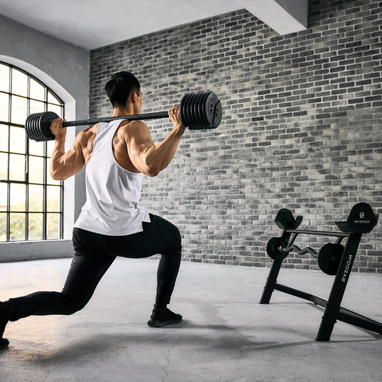 BYZOOM Fitness Adjustable Barbell Set 36kg/80lb