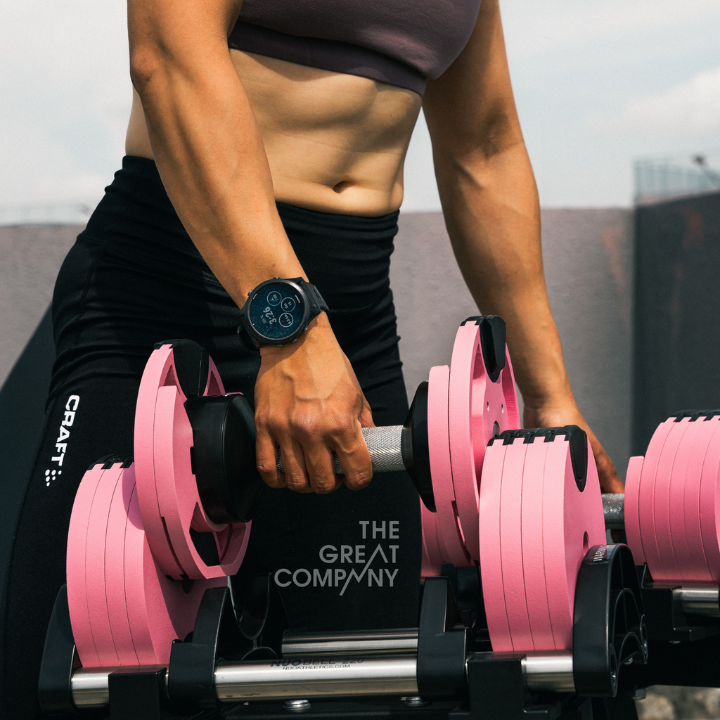 NÜOBELL 220 "Pink" | 20kg Adjustable Dumbbells (Limited Edition)